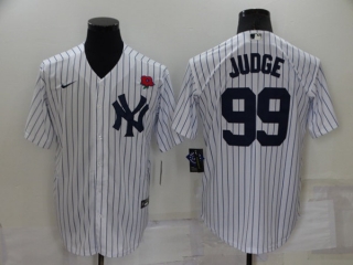 New York Yankees #99 Aaron Judge White Cool Base Stitched Baseball Jersey