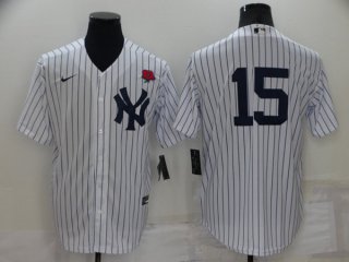 New York Yankees #15 Thurman Munson White Cool Base Stitched Baseball Jersey
