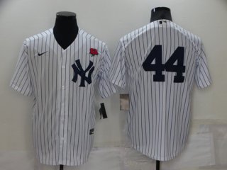 New York Yankees #44 Reggie Jackson White Cool Base Stitched Baseball Jersey