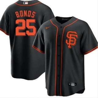 San Francisco Giants #25 Barry Bonds Black Cool Base Stitched Jersey