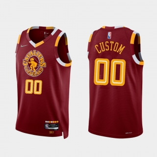 Cleveland Cavaliers city red custom jersey