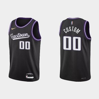 Sacramento Kings black custom jersey