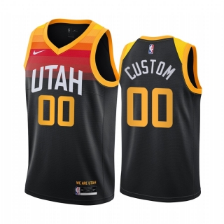 Utah Jazz city black custom jersey