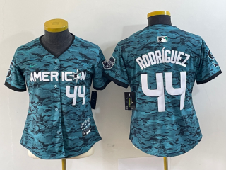 Women's Seattle Mariners #44 Julio Rodriguez Teal 2023 All-Star Stitched Baseball