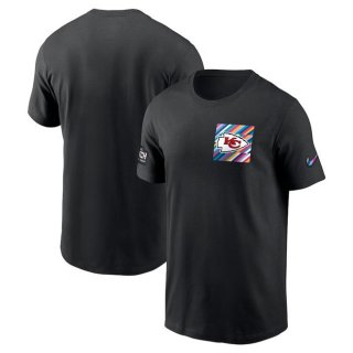 Kansas City Chiefs Black 2023 Crucial Catch Sideline Tri-Blend T-Shirt