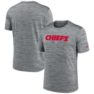 Kansas City Chiefs Grey Velocity Performance T-Shirt