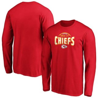Kansas City Chiefs Red Clamp Down Long Sleeve T-Shirt