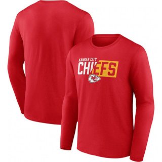 Kansas City Chiefs Red One Two Long Sleeve T-Shirt