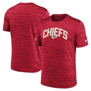 Kansas City Chiefs Red Sideline Velocity Stack Performance T-Shirt