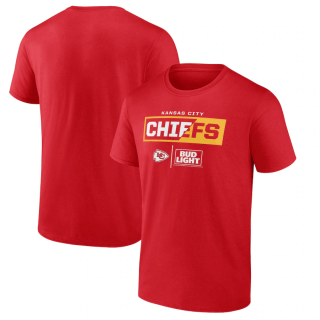 Kansas City Chiefs Red X Bud Light T-Shirt