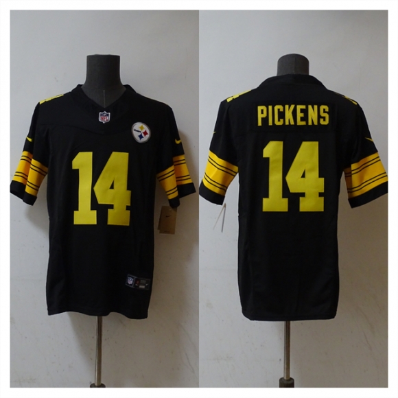 Pittsburgh Steelers #14 George Pickens Black 2023 F.U.S.E. Vapor Untouchable