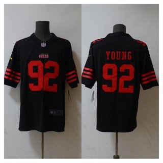San Francisco 49ers #92 Chase Young Black 2023 F.U.S.E. Stitched Football Jersey
