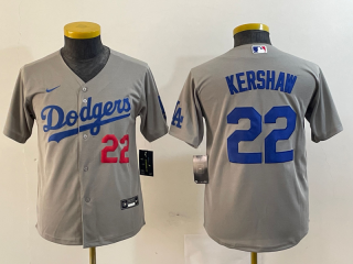 Youth Los Angeles Dodgers #22 gray youth jersey