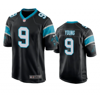 Men's Carolina Panthers #9 Bryce Young Black Stitched Game Jersey