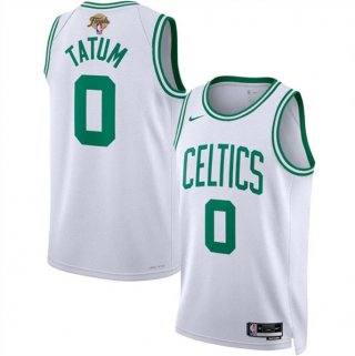 Boston Celtics #0 Jayson Tatum White 2024 Finals Association Edition Stitched