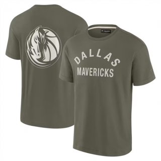 Dallas Mavericks Olive Elements Super Soft Short Sleeve T-Shirt