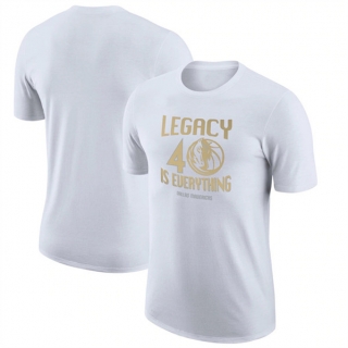 Dallas Mavericks White 2020-21 City Edition Story T-Shirt
