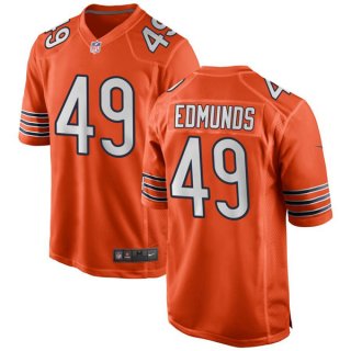 Chicago Bears #49 Tremaine Edmunds Orange Stitched Game Jersey