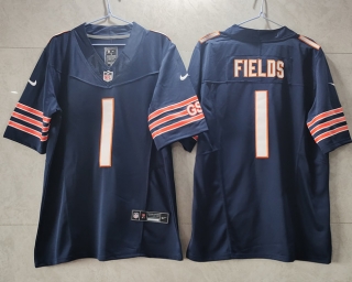 Chicago Bears #1 Justin Fields Navy 2023 F.U.S.E. Vapor Untouchable Limited Stitched
