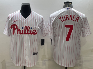 Philadelphia Phillies #7 Trea Turner white jersey