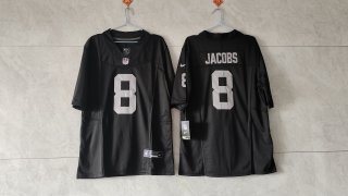 Las Vegas Raiders #8 Josh Jacobs Black 2023 F.U.S.E Vapor Untouchable Stitched