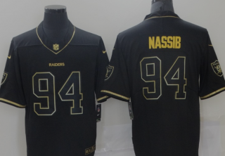 Las Vegas Raiders #94 Nassib black gold Vapor Untouchable Stitched