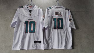 Miami Dolphins #10 Tyreek Hill white 2023 F.U.S.E Vapor Limited Stitched Football Jersey