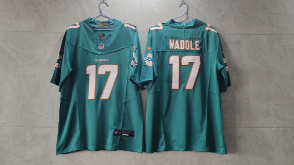 Miami Dolphins #17 Jaylen Waddle Aqua 2023 F.U.S.E Vapor Limited Stitched Football
