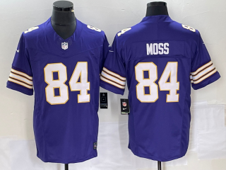 Minnesota Vikings #84 Randy Moss Purple 2023 F.U.S.E. Vapor Untouchable