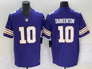 Minnesota Vikings #10 Fran Tarkenton Purple 2023 F.U.S.E. Vapor Untouchable