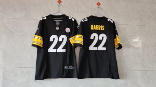 Pittsburgh Steelers #22 Najee Harris Black 2023 F.U.S.E. Vapor Untouchable