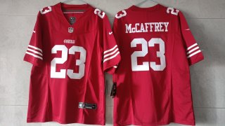 San Francisco 49ers #23 Christian McCaffrey Red 2023 F.U.S.E. Vapor Untouchable