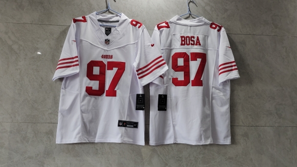 San Francisco 49ers #97 Nick Bosa White 2023 F.U.S.E. Vapor Untouchable Limited