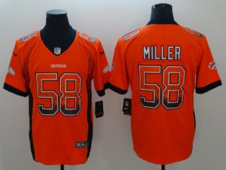 Denver Broncos #58 orange drift fashion I jersey