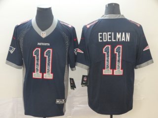 New England Patriots #11 black drift fasion jersey
