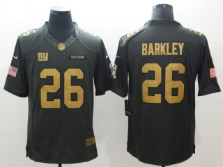 New York Giants #26 Saquon Barkley salute to service