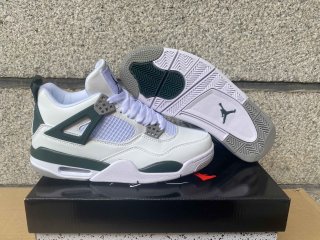 Jordan 4 new green shoes 36-47