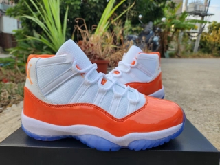 Jordan 11 white orange men shoes