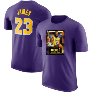 James #23 40000 purple t shirt