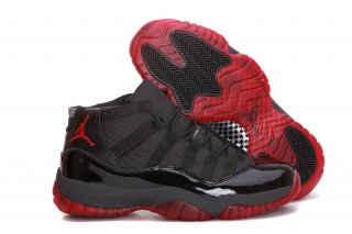 Jordan 11 black red men shoes