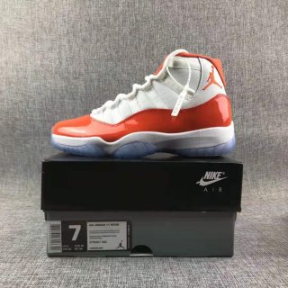 Jordan 11 white orange men shoes