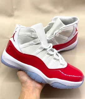 Jordan 11 white red men shoes