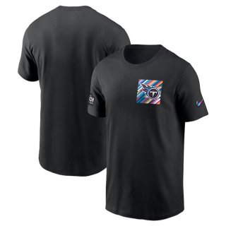Tennessee Titans Black 2023 Crucial Catch Sideline Tri-Blend T-Shirt