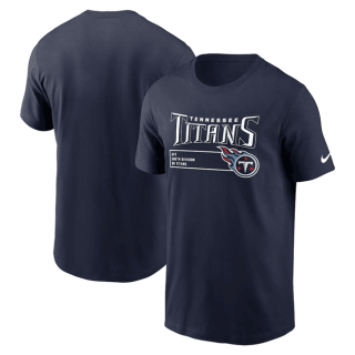 Tennessee Titans Navy Division Essential T-Shirt