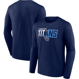 Tennessee Titans Navy One Two Long Sleeve T-Shirt