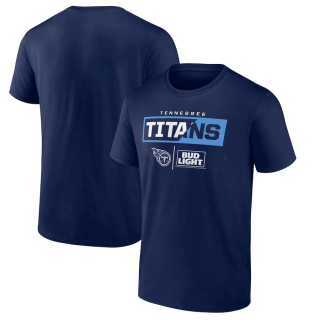 Tennessee Titans X Staple Navy Logo Lockup T-Shirt 3