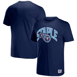 Tennessee Titans X Staple Navy Logo Lockup T-Shirt