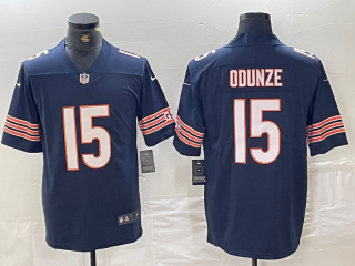 Chicago Bears #15 Rome Odunze Navy 2024 Draft Vapor Stitched Football Jersey
