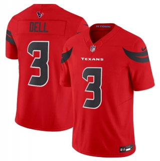 Houston Texans #3 Tank Dell Red 2024 Alternate F.U.S.E Vapor Football Stitched Jersey