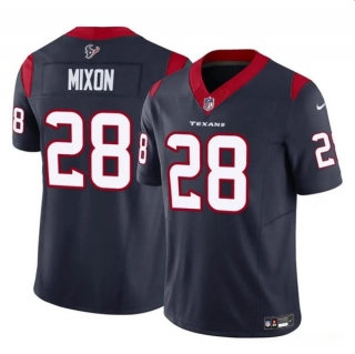 Houston Texans #28 Joe Mixon Navy 2024 F.U.S.E. Vapor Untouchable Football Stitched